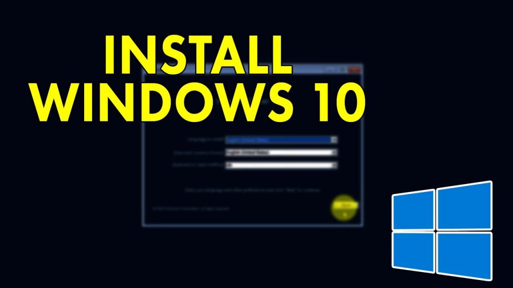 Installing Windows 10