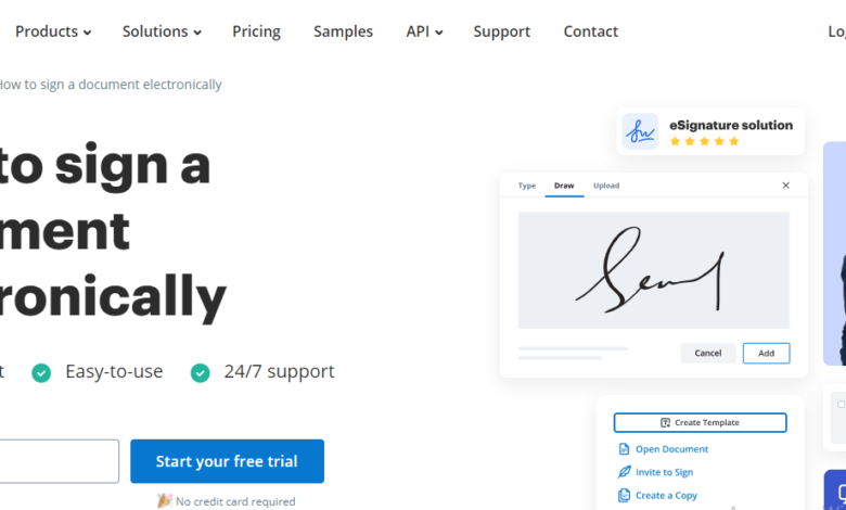 Electronically Sign A Document