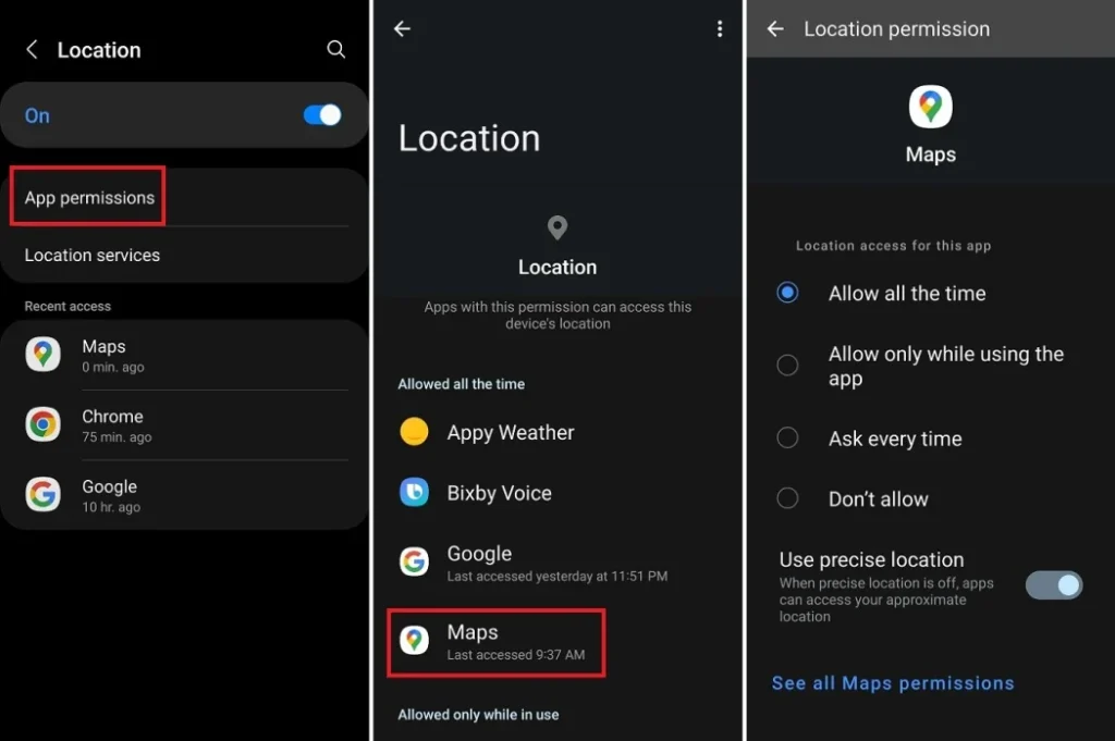 How to Enable Location Services for Google Baseball